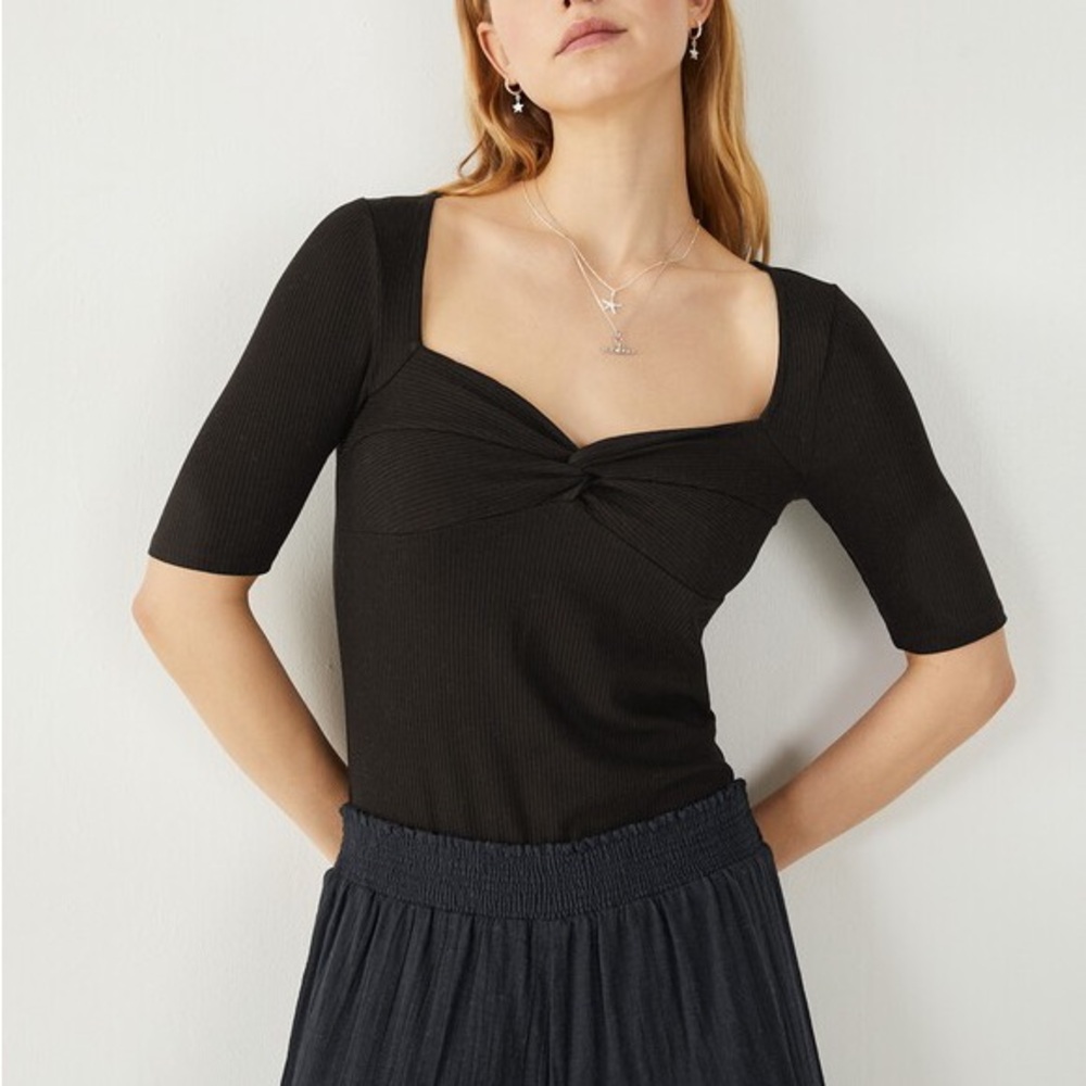 HUSH Sarah Knot Front Top